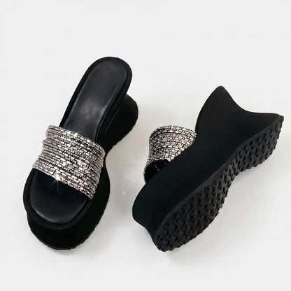 Chunky Platform Wedge Sandals - Dianna