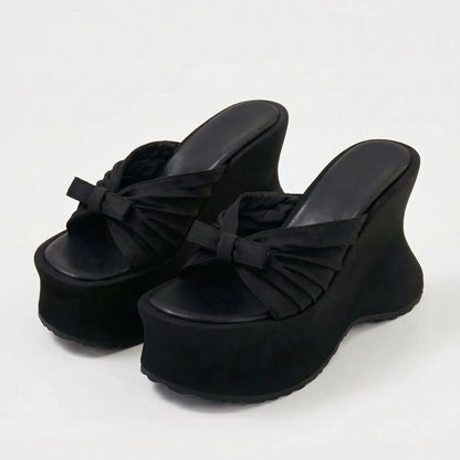 Chunky Platform Wedge Sandals - Dianna