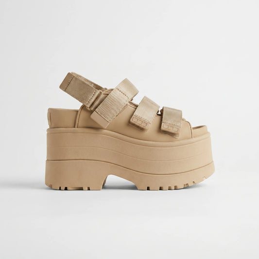 Chunky Retro Platform Sandals - Ruby