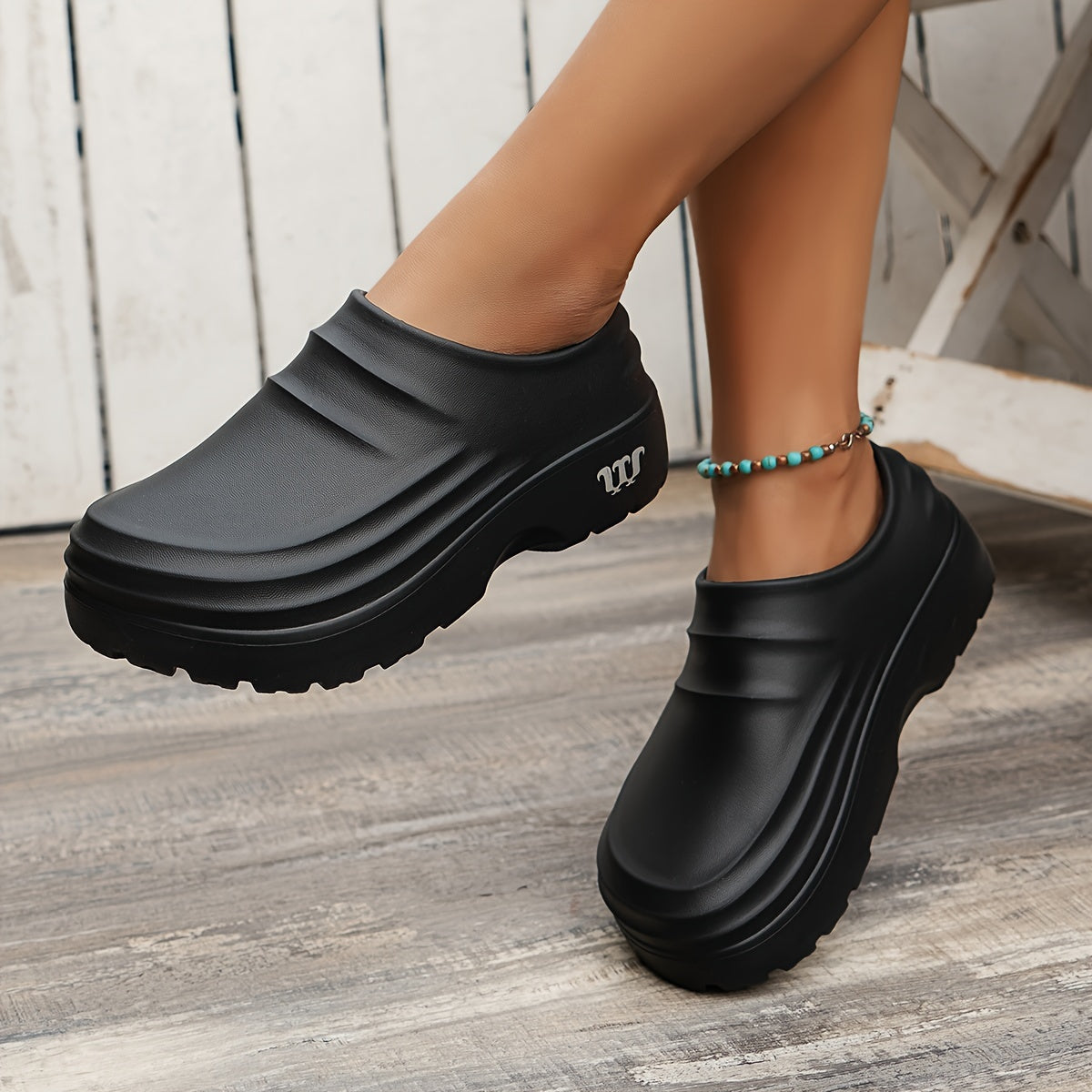 Chunky Sole Slip-On Clog - Douglas