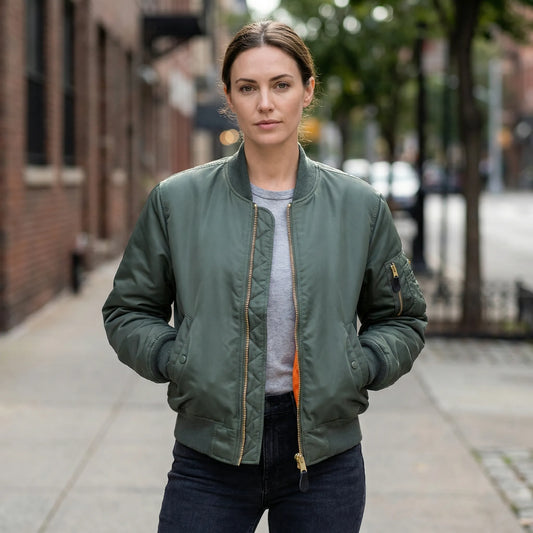 Classic Bomber Jacket Design - Nicole