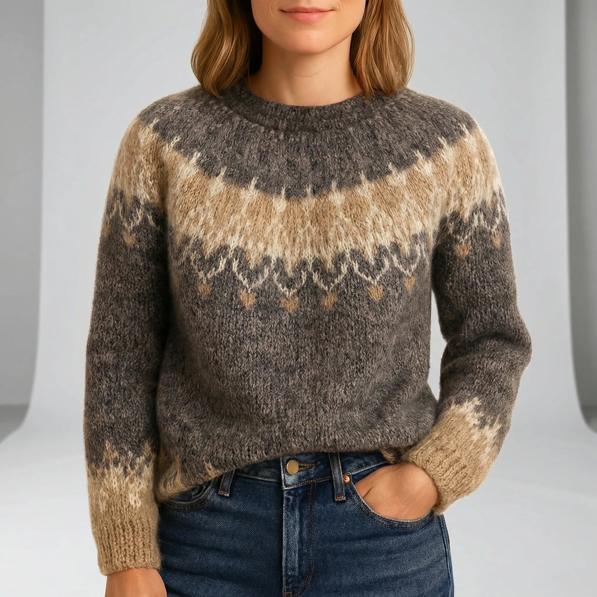 Classic Crew Neck Jumper - Xenia