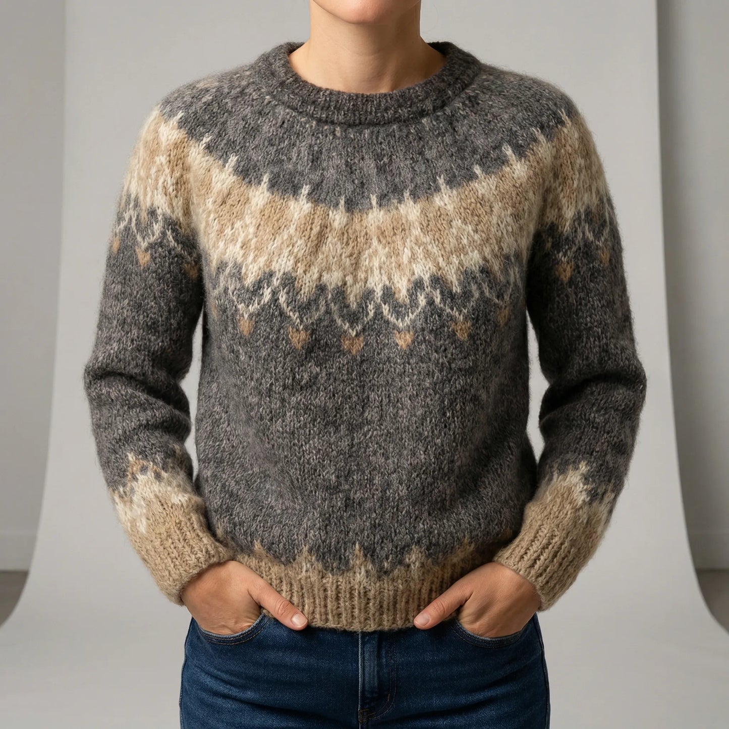 Classic Crew Neck Jumper - Xenia