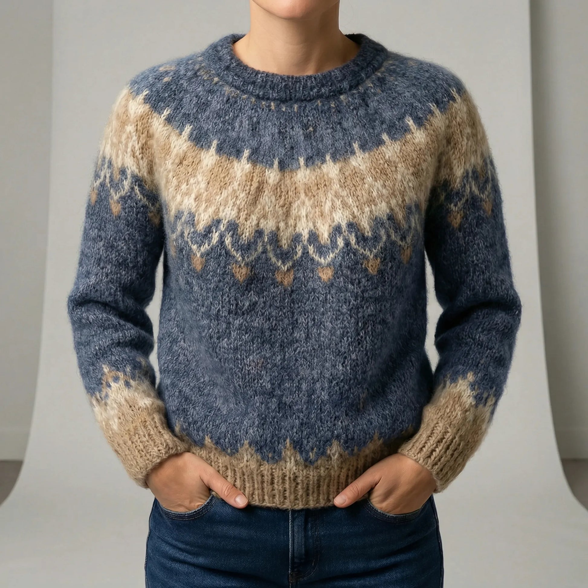 Classic Crew Neck Jumper - Xenia