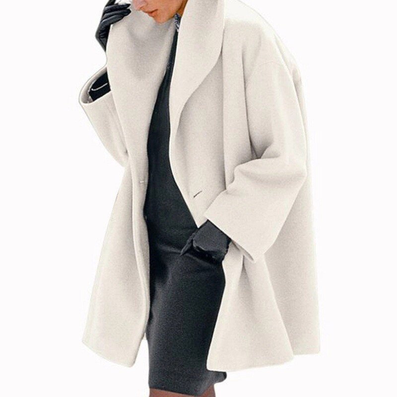 Classic Winter Coat With A-Line Cut - Gail
