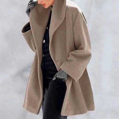 Classic Winter Coat With A-Line Cut - Gail