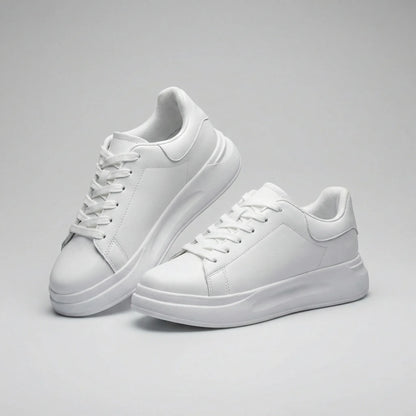 Clean White Casual Trainers - Michaela