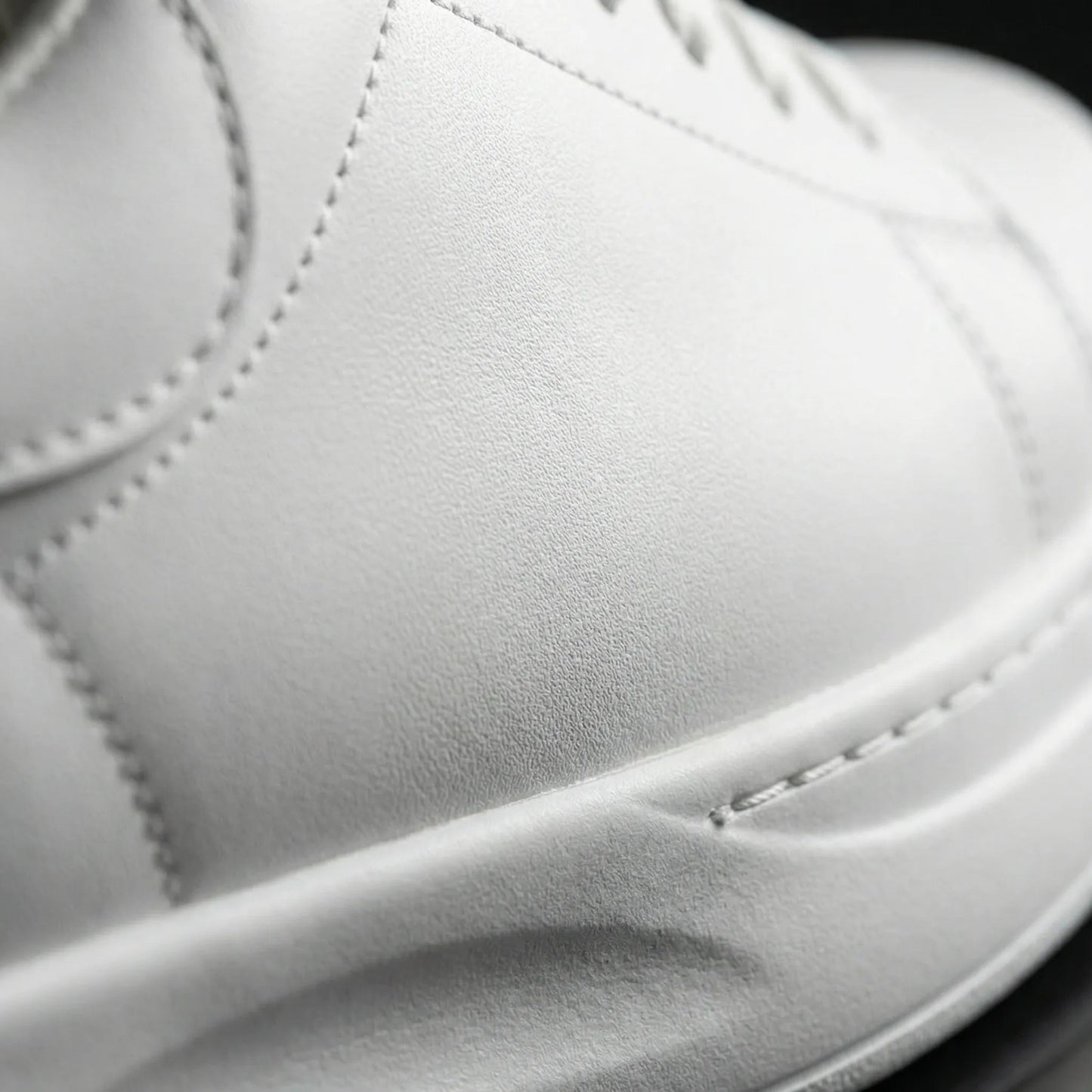Clean White Casual Trainers - Michaela
