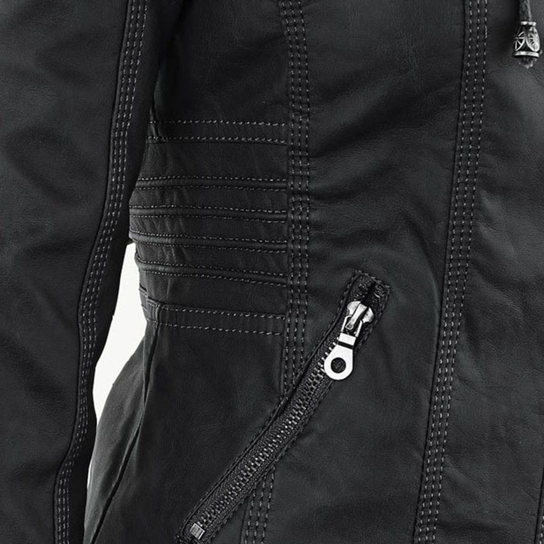 Fashionable Leather Jacket - Zara