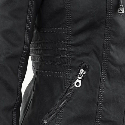 Fashionable Leather Jacket - Zara