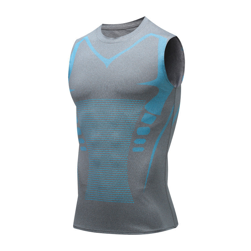 Close-Fit Graphic Print Training Top - Armando