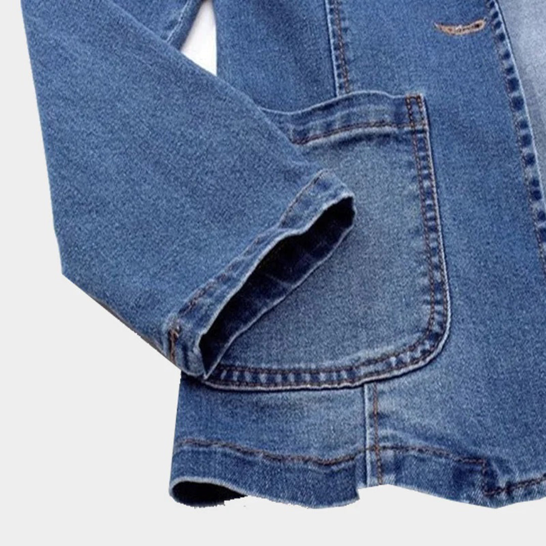 Ladies' denim blazer with an elegant cut – Nora