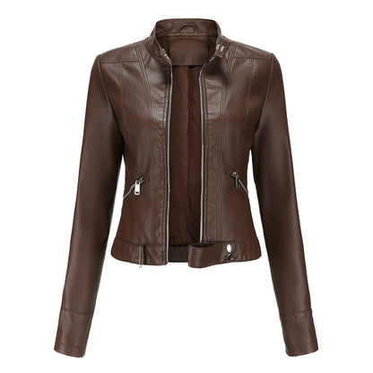 Classic Women's Leather Jacket with Timeless Style 4