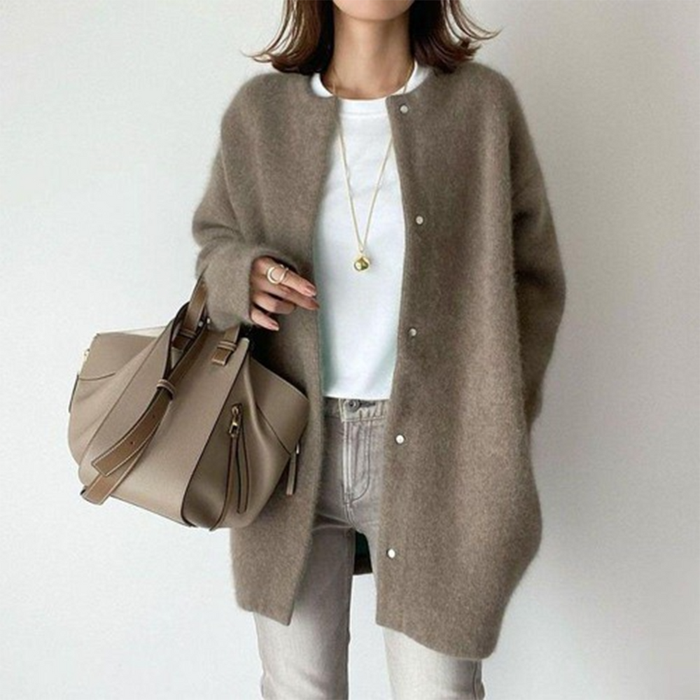 Long Sleeve Women's Cardigan with Pockets – Liora