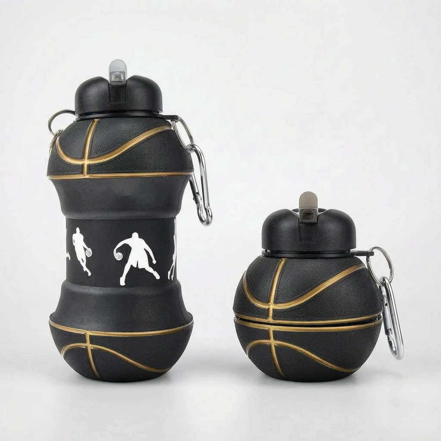 Collapsible Sports-Themed Water Bottle - Spherix