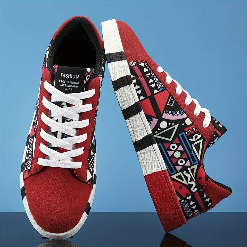 Colourful Low-Top Trainer With All-Over Graphic Print - Israel