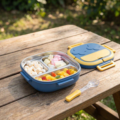 Compartmentalised Children's Bento Box - Noshley