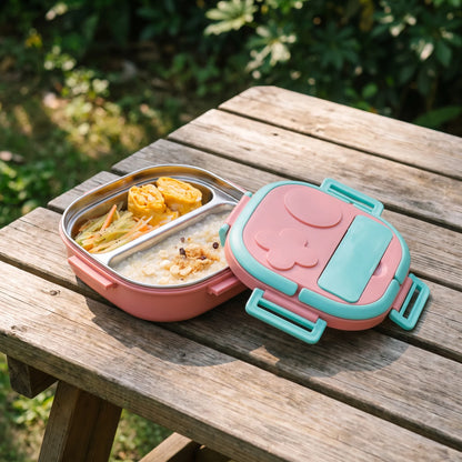 Compartmentalised Children's Bento Box - Noshley
