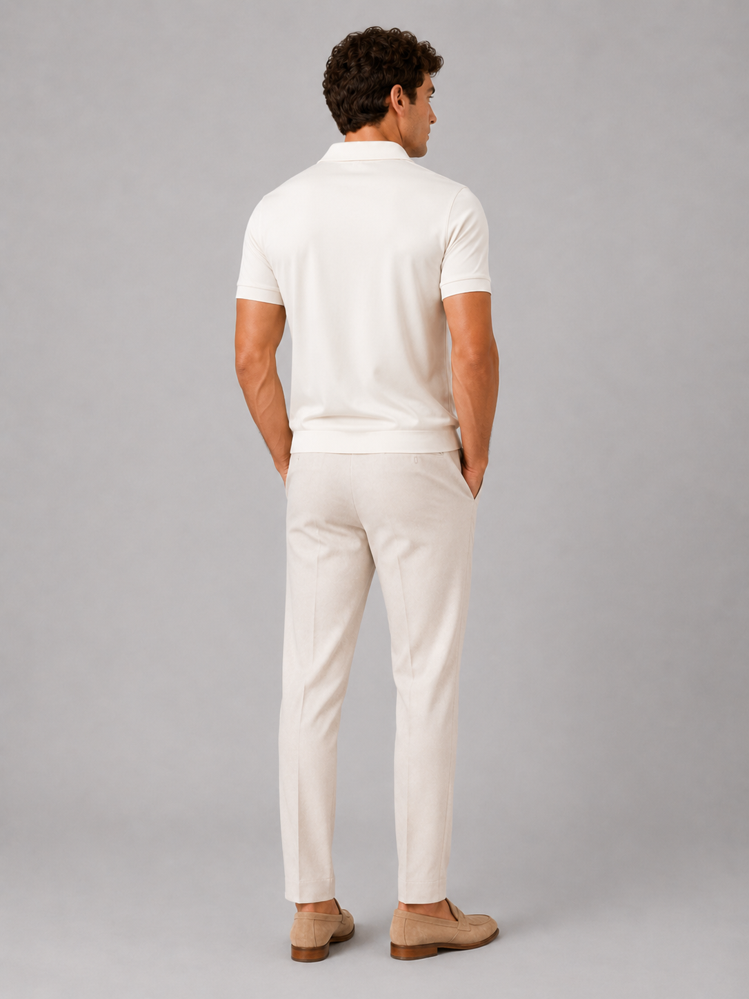 Men's Silky Touch Polo Shirt - Breathable Soft Solid Summer Top 24
