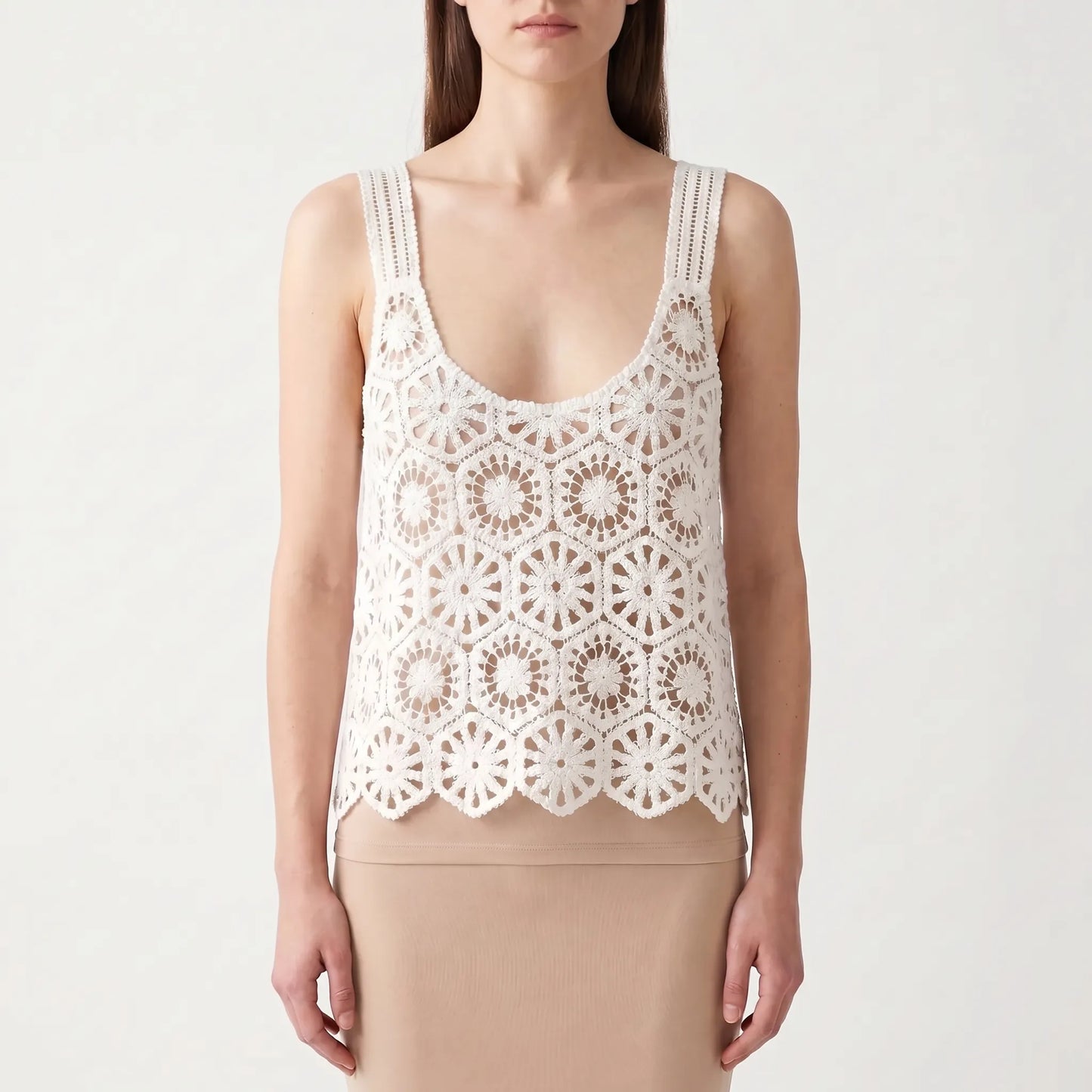 Crochet Sleeveless Top -  Deanna