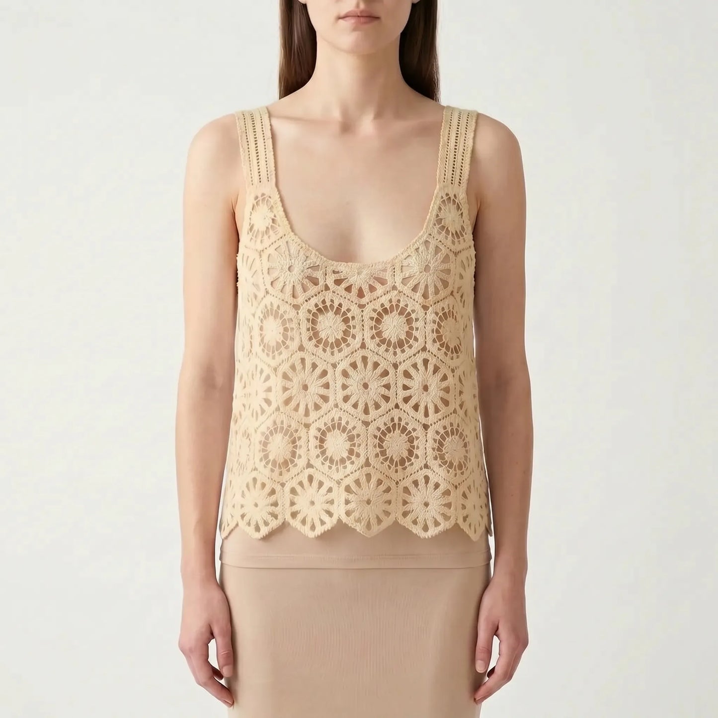 Crochet Sleeveless Top -  Deanna