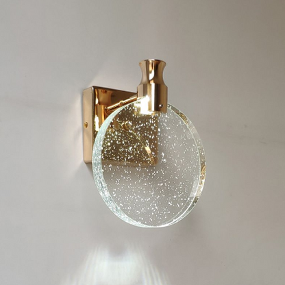Luxury Round Crystal Wall Lamp – Celestia
