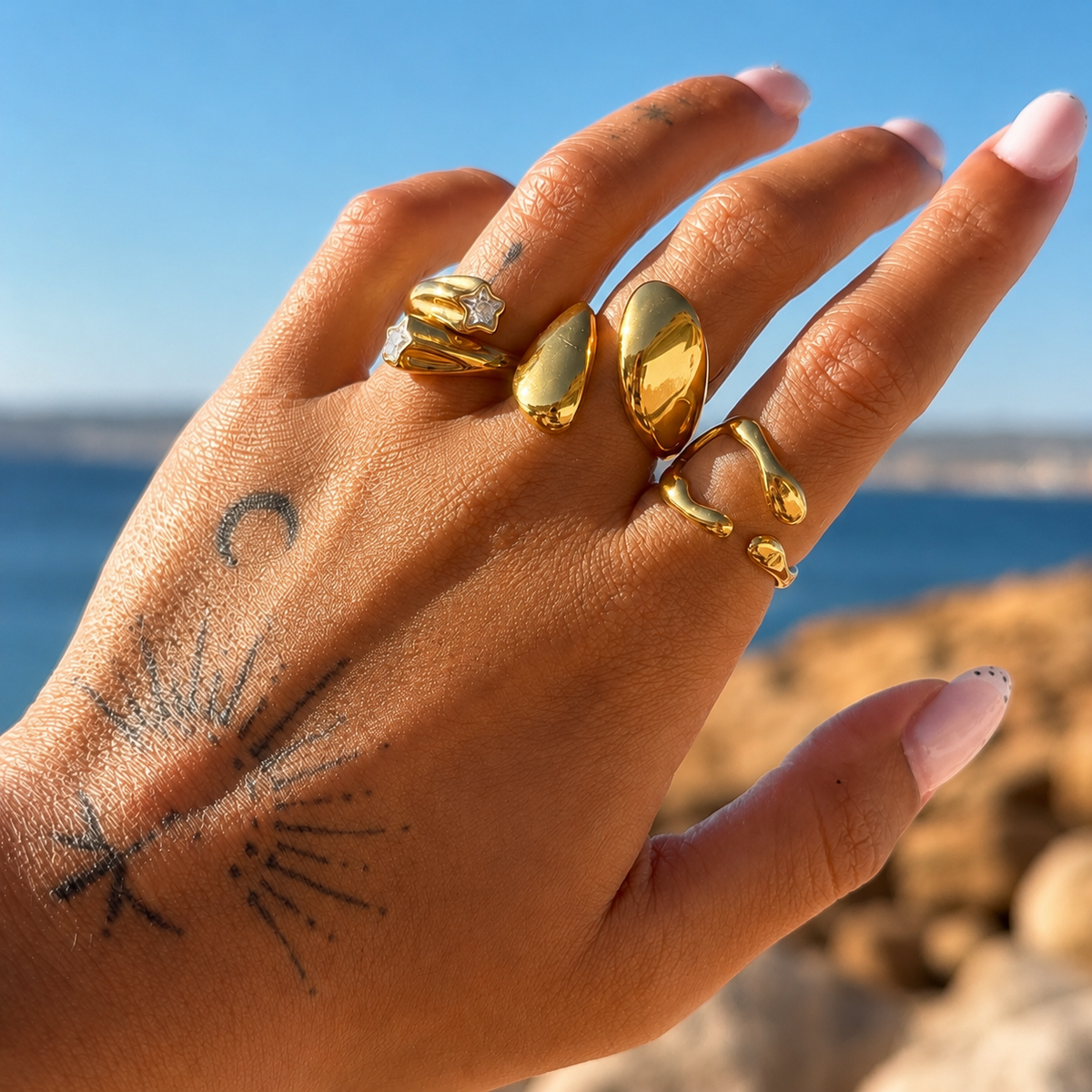 Solstice Adjustable Open Ring 3