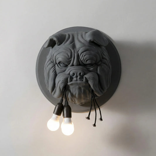 Decorative Sculpted Wall Sconce - Bulloxen