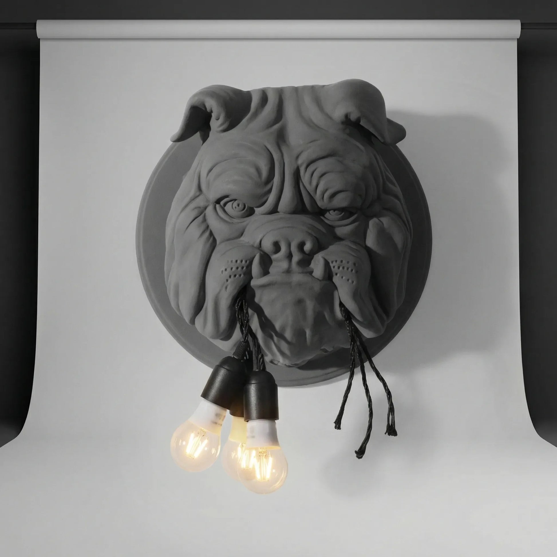 Decorative Sculpted Wall Sconce - Bulloxen
