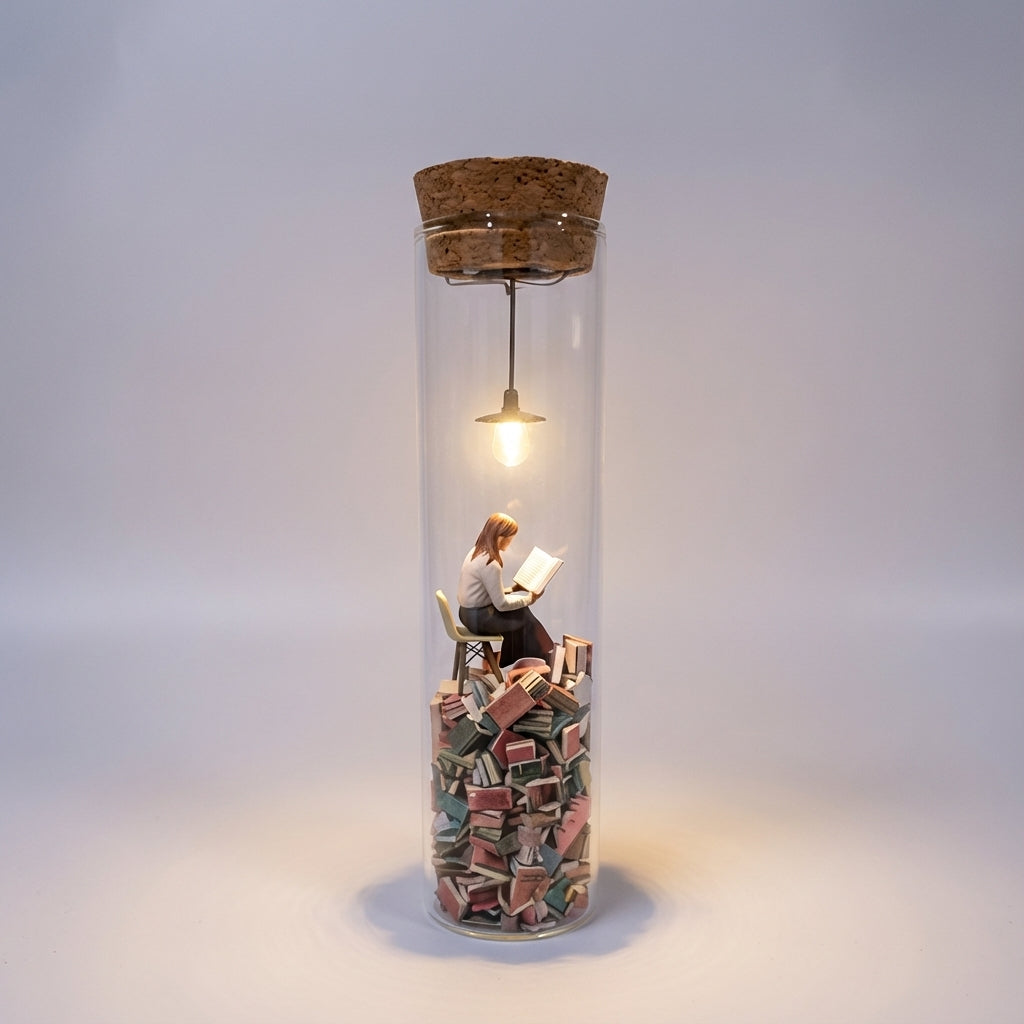 Decorative Bookshelf Mood Lamp -  Finecraft