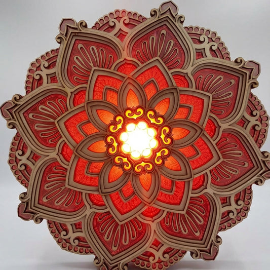 Decorative Wall Mandala Lamp -  Mandarise