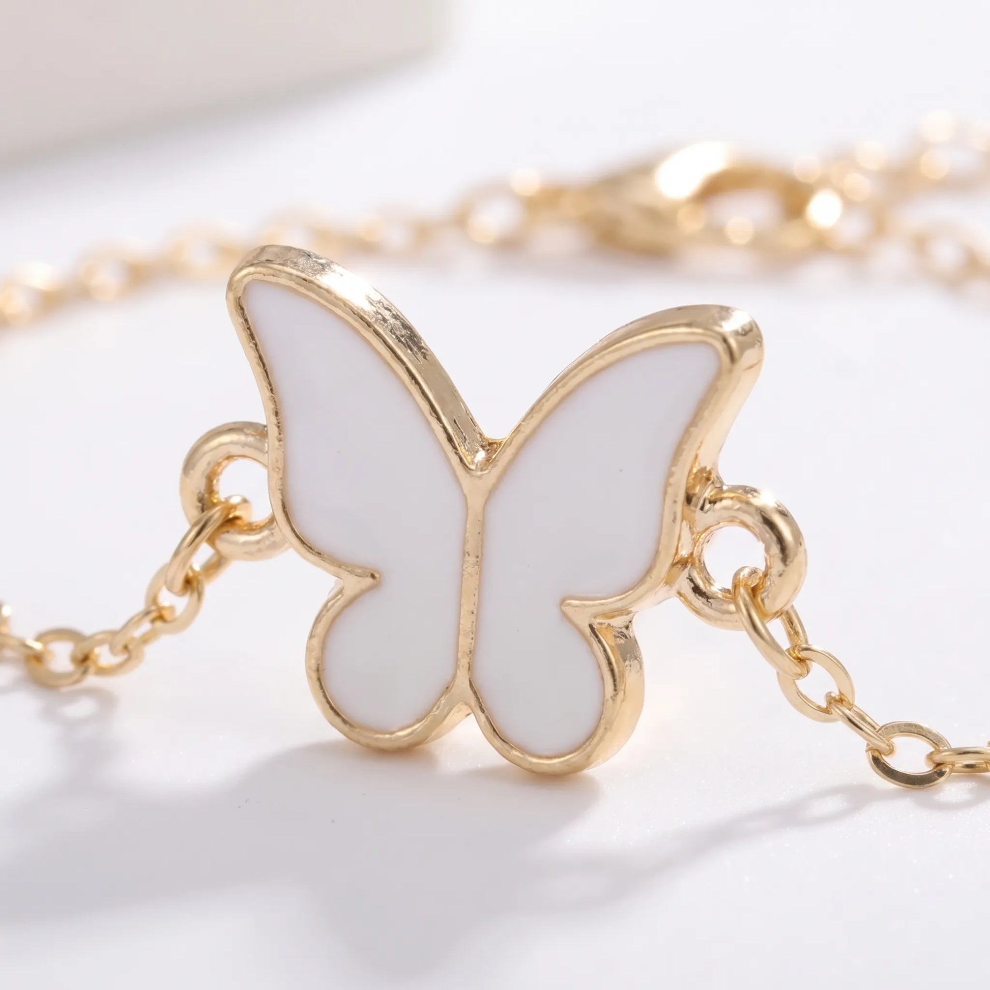 Delicate Butterfly Charm Chain - Fluttena