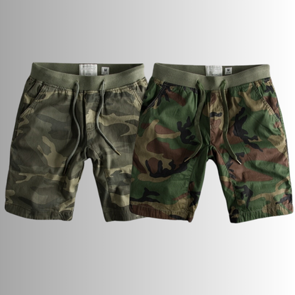 Shorts with Camouflage Print - Ranger