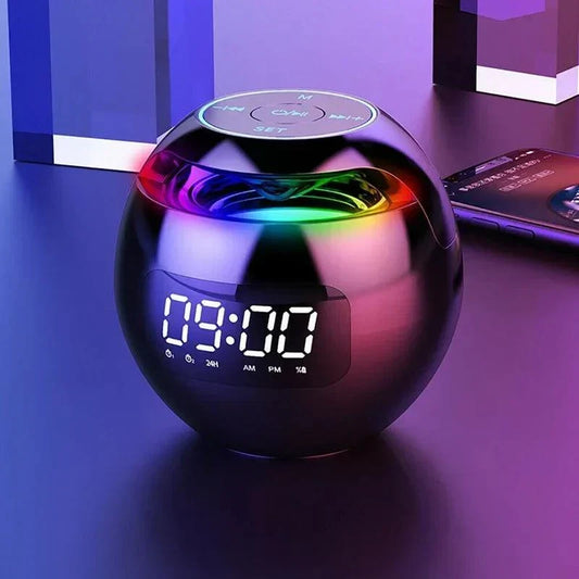 Digital Alarm Clock With Bluetooth Speaker - SphereBeat