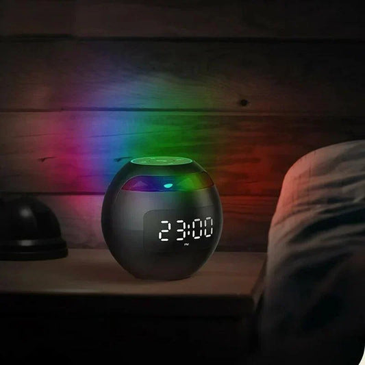 Digital Alarm Clock With Bluetooth Speaker - SphereBeat