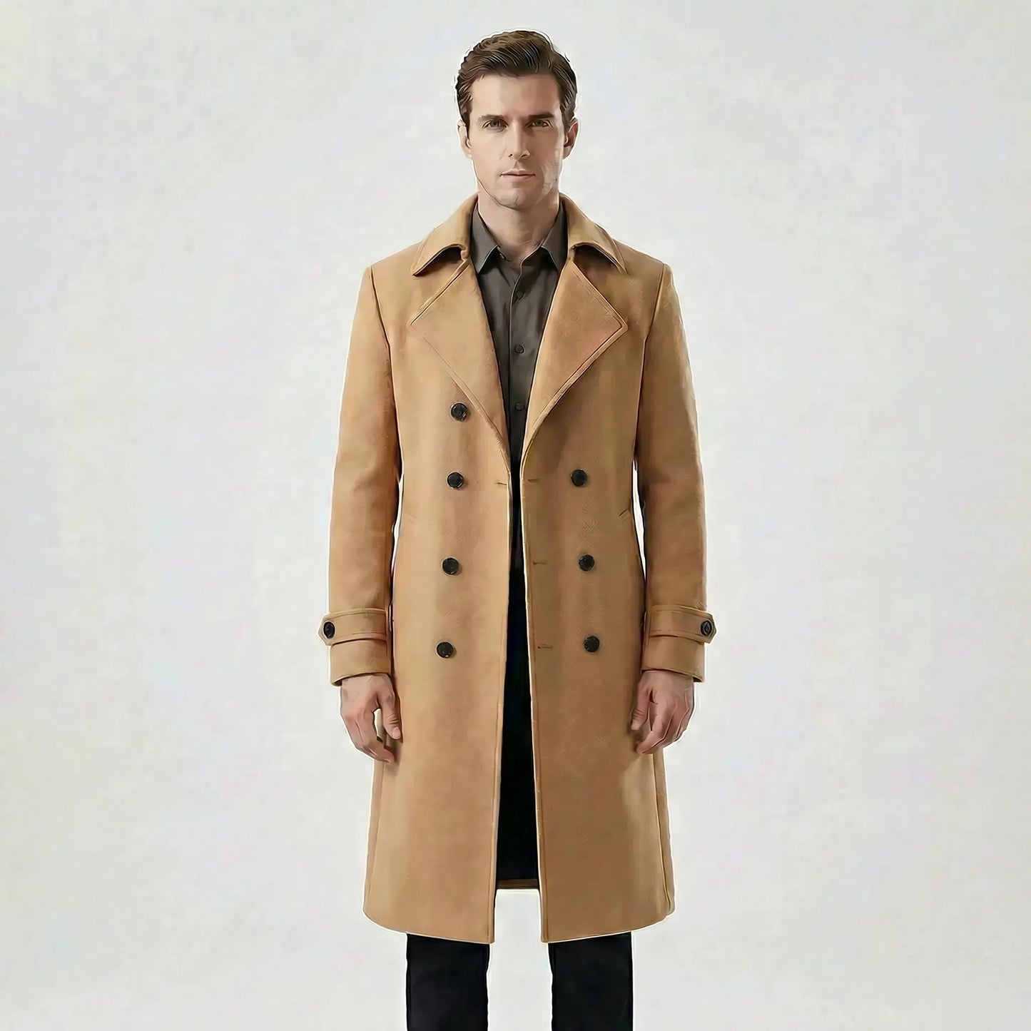 Double-Breasted Long Coat - Henrick