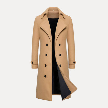 Double-Breasted Long Coat - Henrick