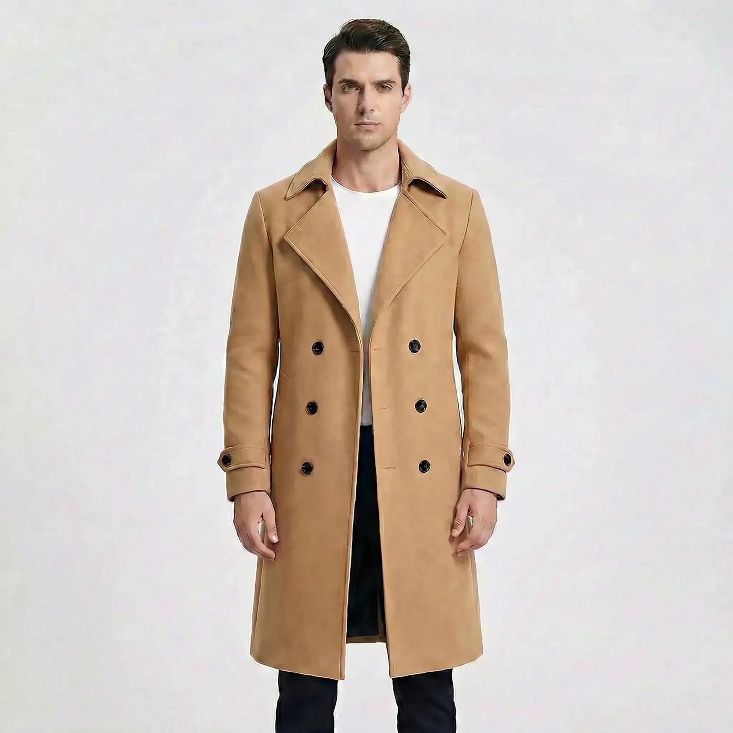 Double-Breasted Long Coat - Henrick