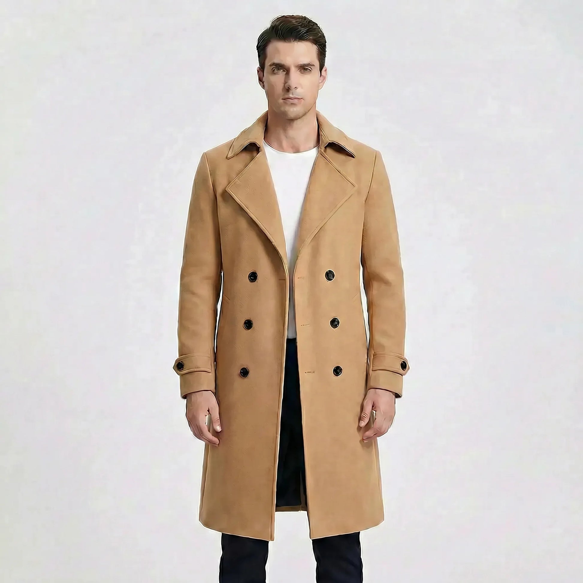 Double-Breasted Long Coat - Henrick