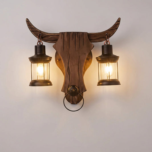 Double Lantern Wall Fixture -  Antiquorix
