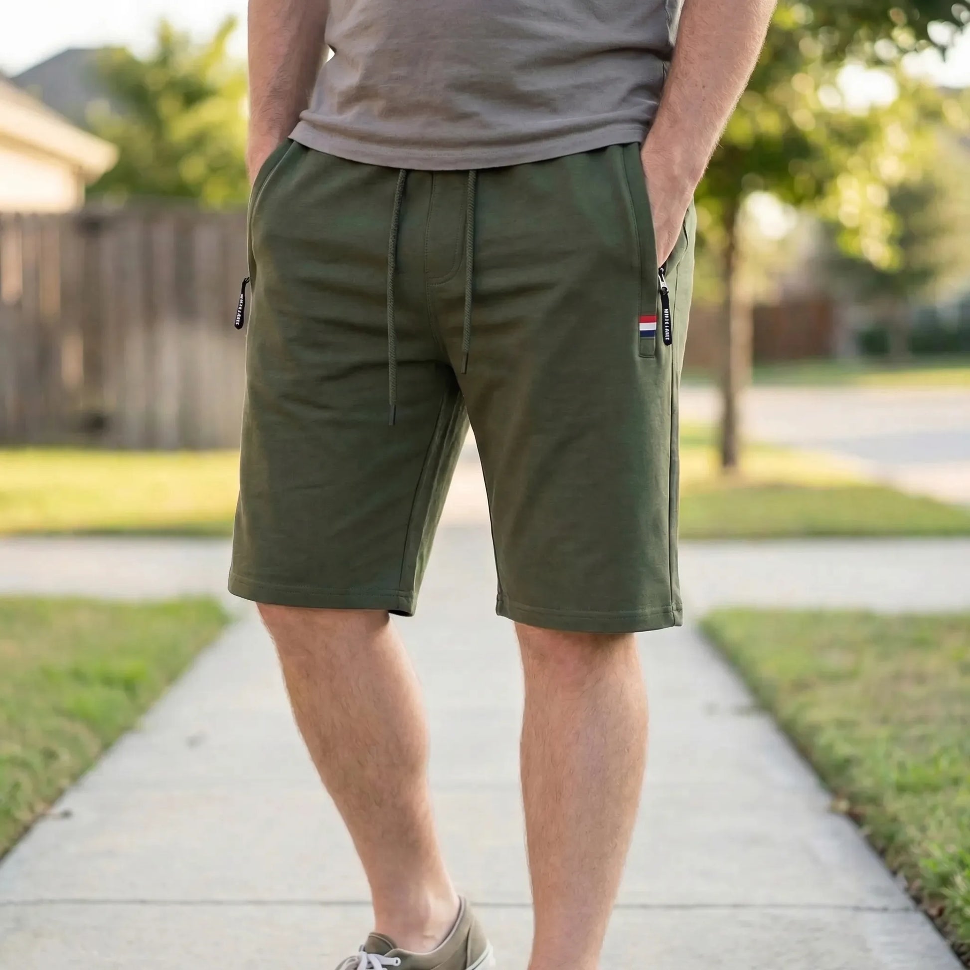 Drawstring Waist Casual Men's Shorts - Randy