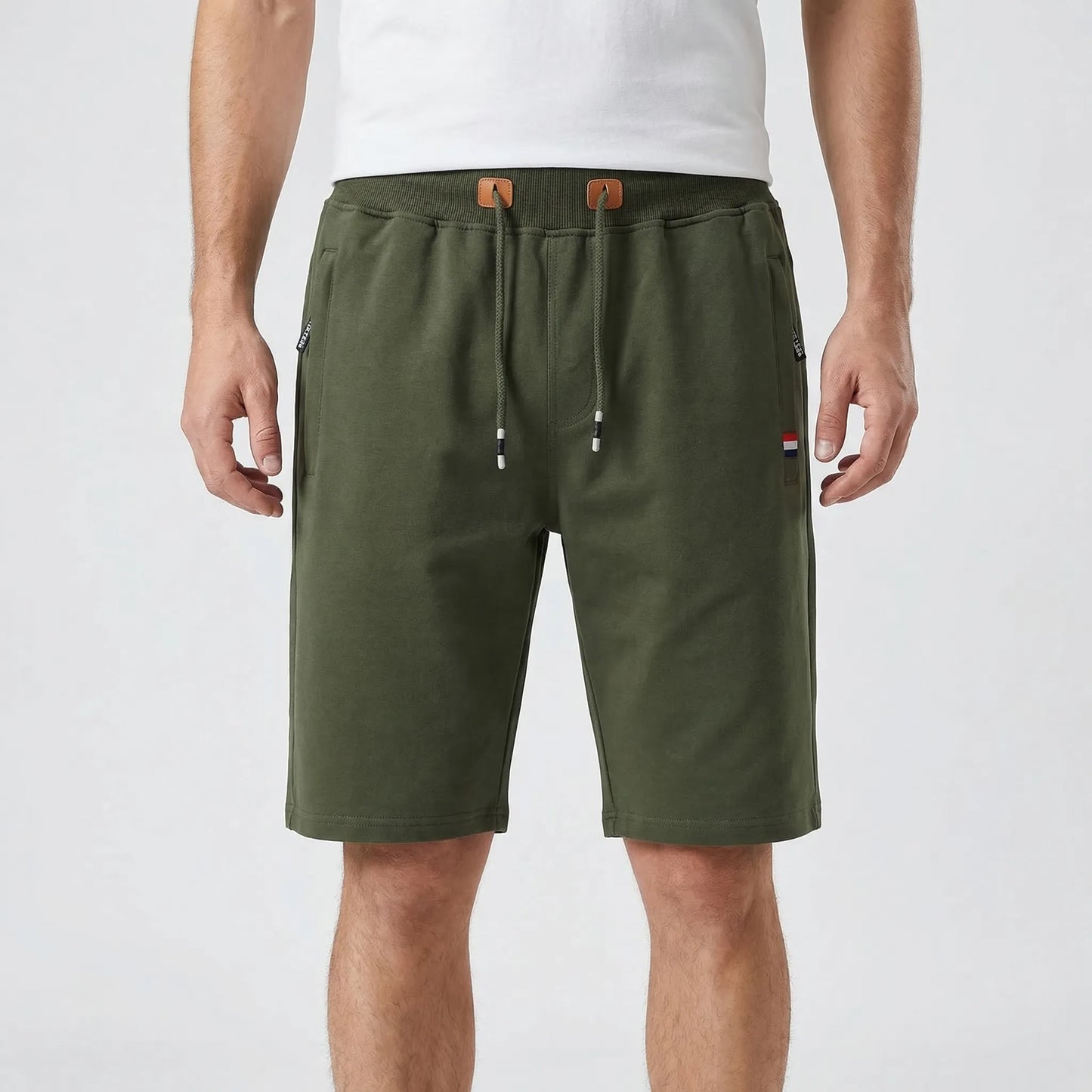 Drawstring Waist Casual Men's Shorts - Randy