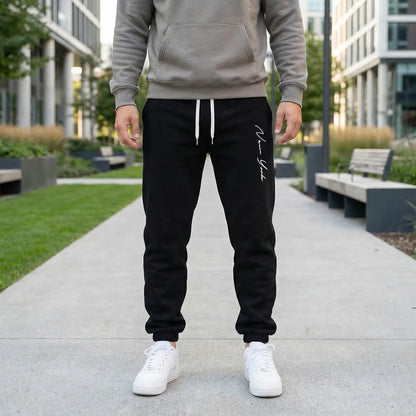 Drawstring Waist Jogger Trousers - Keith
