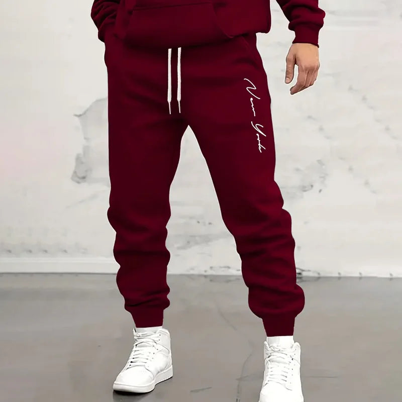 Drawstring Waist Jogger Trousers - Keith