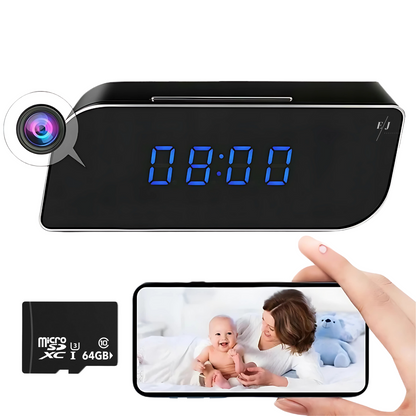 Digital Alarm Clock with Hidden Surveillance Camera – StealthClock Cam