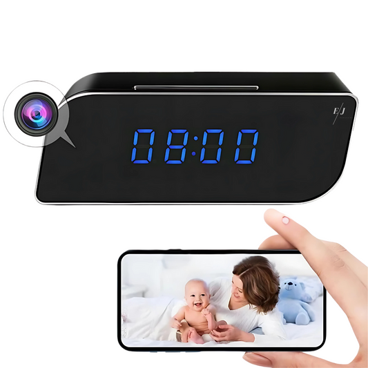 Digital Alarm Clock with Hidden Surveillance Camera – StealthClock Cam