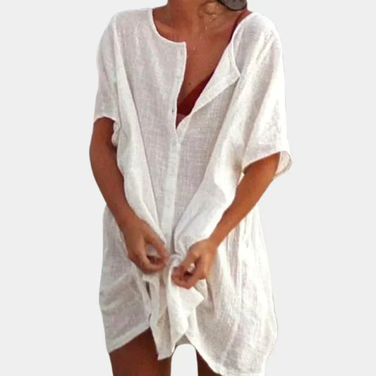 Linen Blend Beach Tunic – Luna