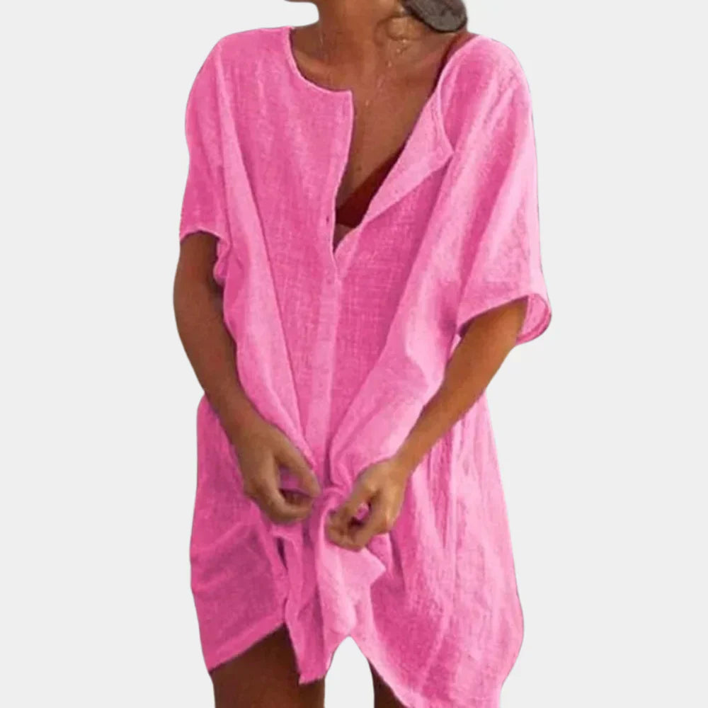 Linen Blend Beach Tunic – Luna
