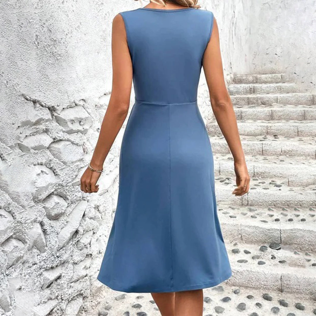 Sleeveless Autumn Midi Dress – Jolie