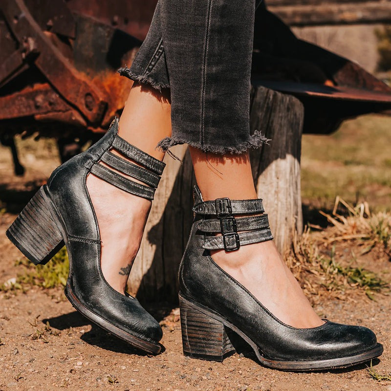 Autumnal & stylish women's leather shoes with slip-resistant sole – Amalia
